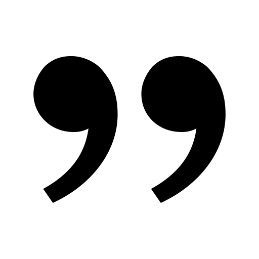 icon double quotes